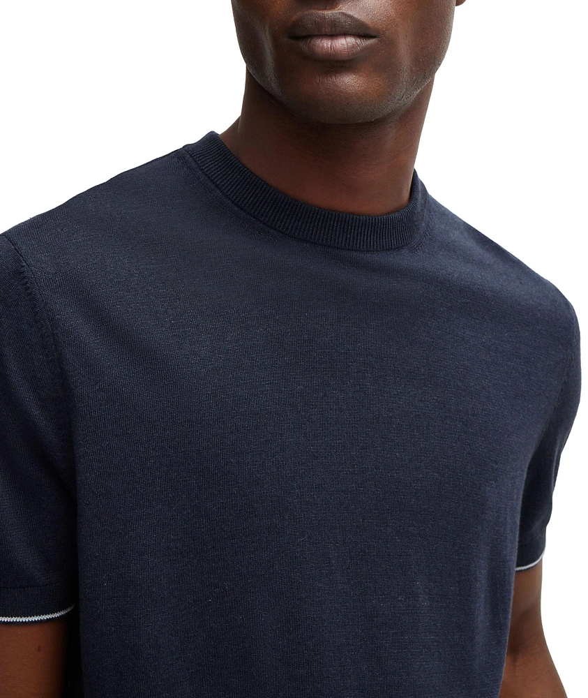 Tramonte Linen-Blend T-Shirt