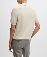 Ribbed Cotton-Lyocell Polo