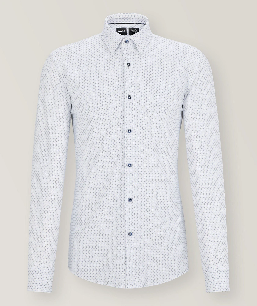 Hank Printed Performance-Stretch Sport Shirt