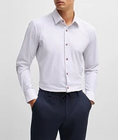 Hank Printed Performance-Stretch Sport Shirt