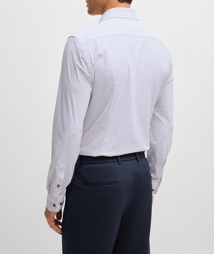 Hank Printed Performance-Stretch Sport Shirt