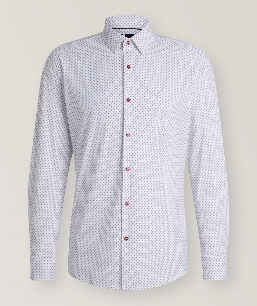 Hank Printed Performance-Stretch Sport Shirt