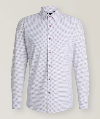 Hank Printed Performance-Stretch Sport Shirt