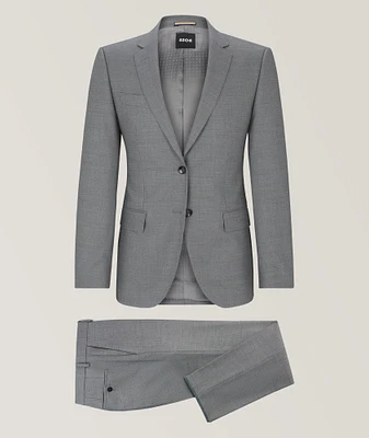 Checked Slim-Fit Suit