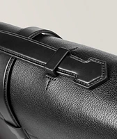 T-Buckle Leather Briefcase