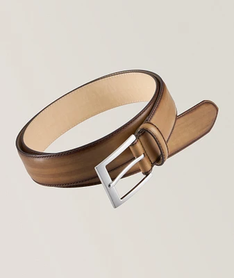 Leather Pin-Buckle Belt