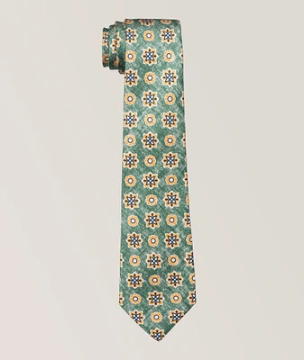 Floral Medallion Silk Tie