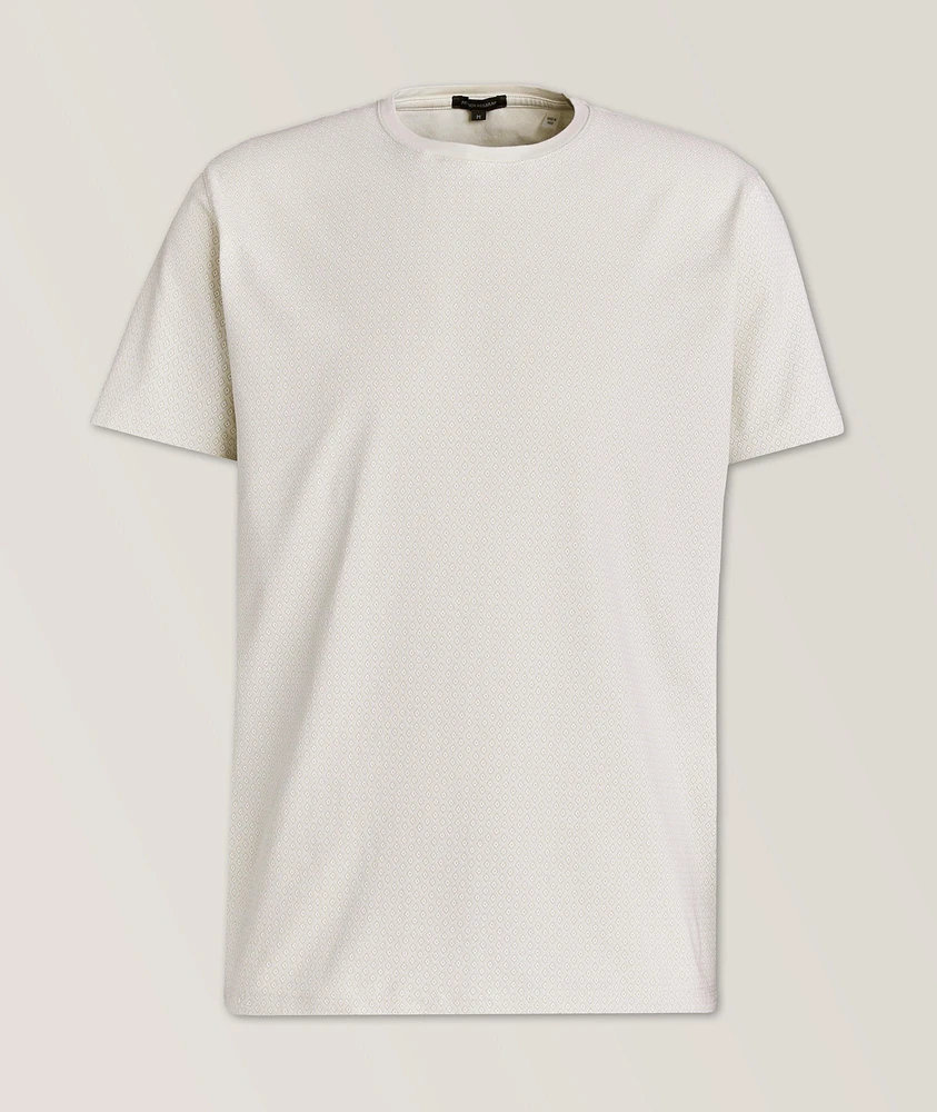 Micro Diamond Stretch-Pima Cotton T-Shirt