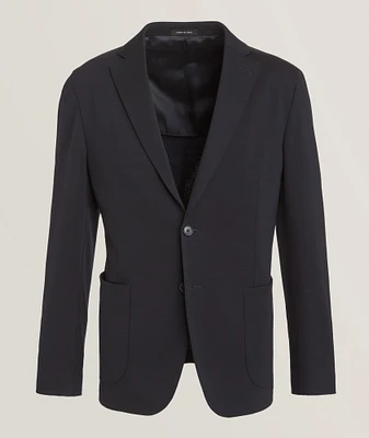 Stretch Wool-Blend Sport Jacket