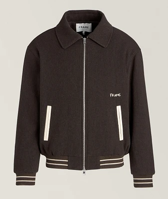 Wool-Blend Varsity Jacket