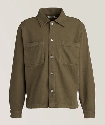 Textured Terry Cotton Overshirt