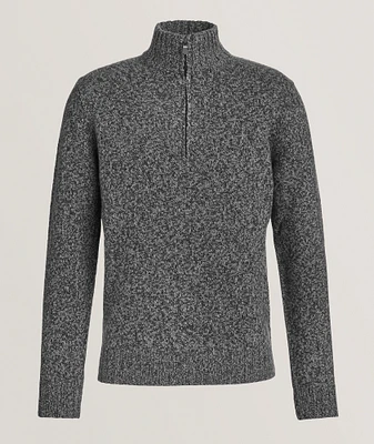 Extrafine Merino Wool Quarter-Zip Sweater