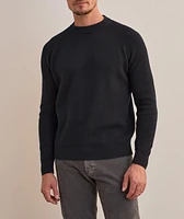 Ribbed Merino Wool-Blend Crewneck Sweater