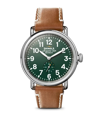 The Runwell Leather Strap Watch 