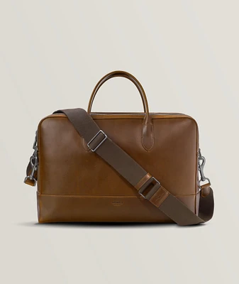Canfield Double Zip Navigator Leather Briefcase