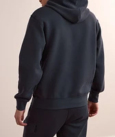 Cotton-Blend Drawstring Hooded Sweater