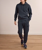 Cotton-Blend Drawstring Hooded Sweater