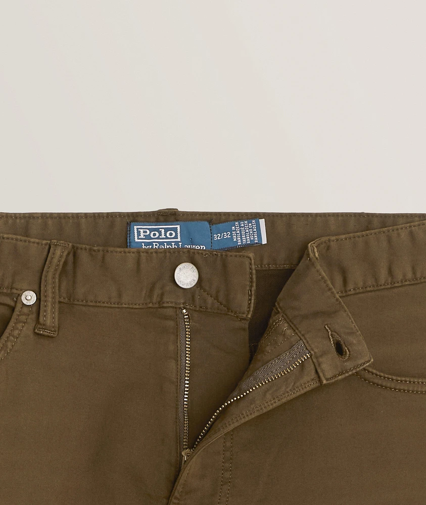 Stretch-Cotton Five Pocket Pants