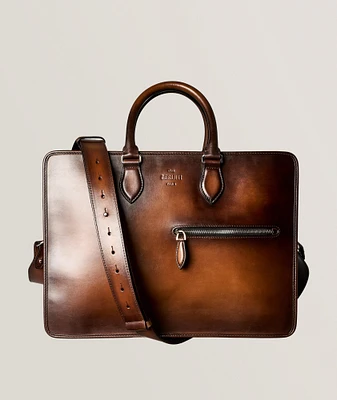 Deux Jours Venezia Leather Briefcase