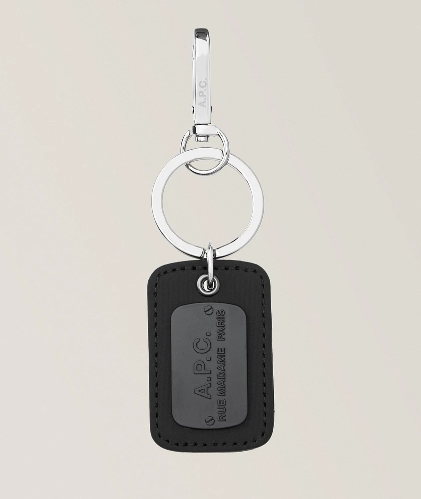 Faux Leather Keychain 