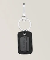 Faux Leather Keychain 