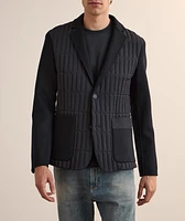 John Mixed-Media Quilted Jacket