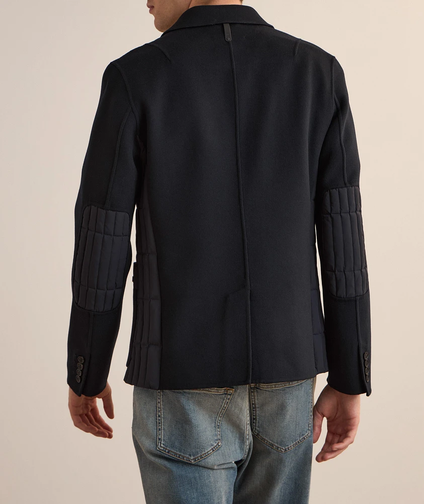 John Mixed-Media Quilted Jacket