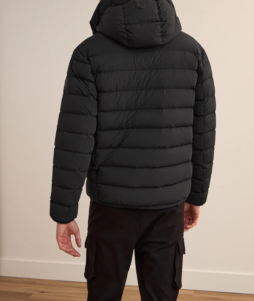 Jack Down Hooded Bomber Jacket