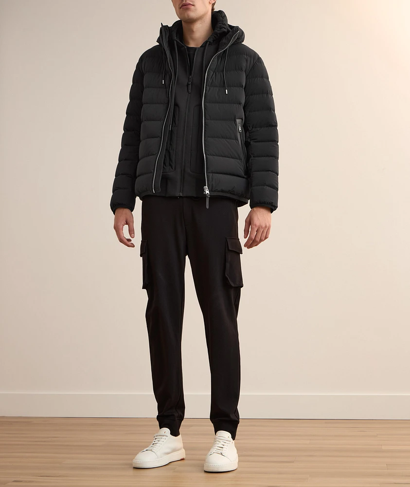 Jack Down Hooded Bomber Jacket