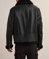 Atlas Shearling & Leather Aviator Jacket