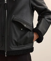 Atlas Shearling & Leather Aviator Jacket