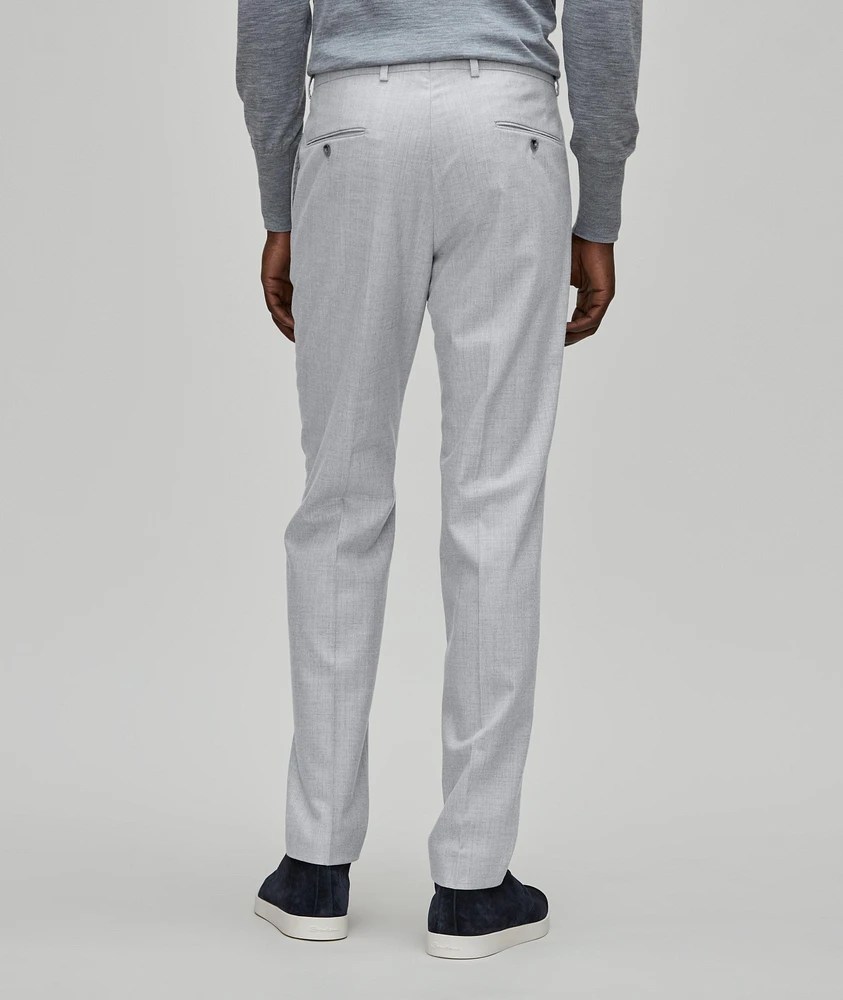 Santios Shaped Fit Pleated Wool Blend Pants