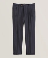 Serpo Wool-Blend Pleated Pants