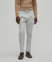 Serpo Shaped Fit with Slim-Fit Leg Stretch Cotton Pleated Pants