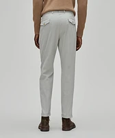 Serpo Shaped Fit with Slim-Fit Leg Stretch Cotton Pleated Pants