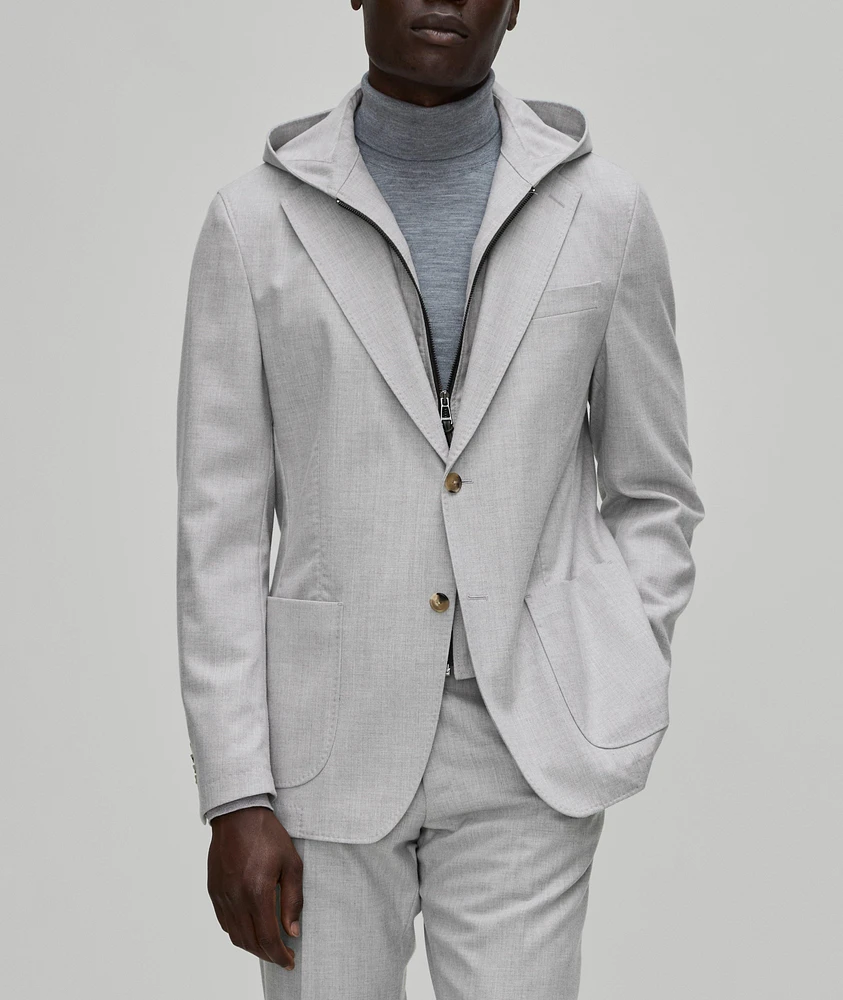 Gilo Stretch-Wool Blend Insert Sport Jacket