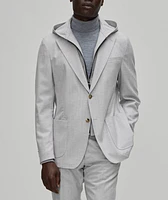Gilo Stretch-Wool Blend Insert Sport Jacket