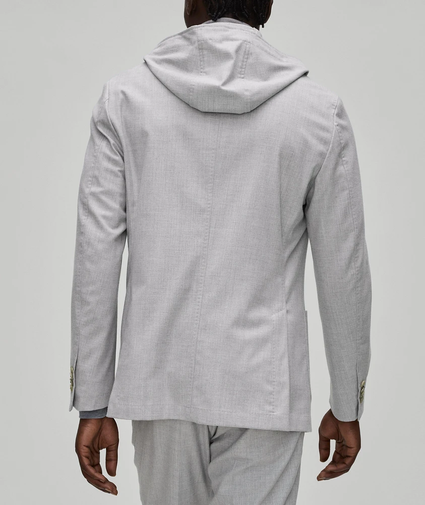 Gilo Stretch-Wool Blend Insert Sport Jacket