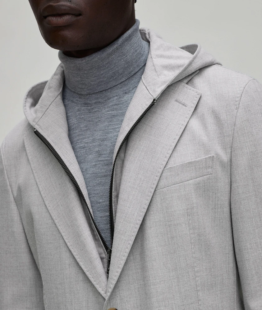 Gilo Stretch-Wool Blend Insert Sport Jacket