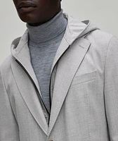 Gilo Stretch-Wool Blend Insert Sport Jacket