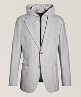 Gilo Stretch-Wool Blend Insert Sport Jacket