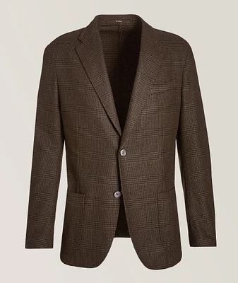 Checkered Wool-Blend Sport Jacket