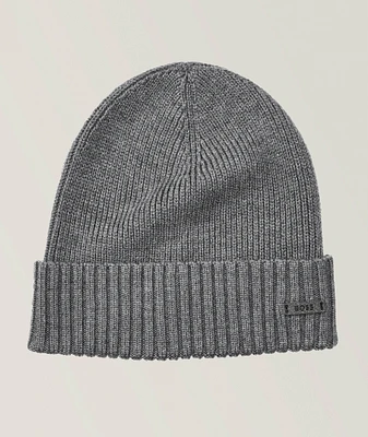 Fati Virgin Wool Logo Toque
