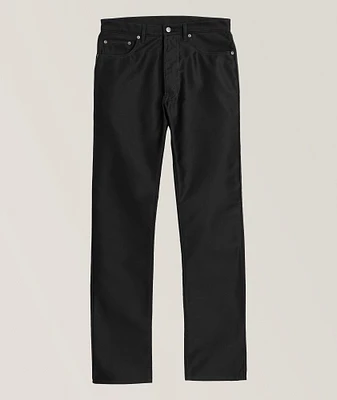 Cotton Topstitch Five-Pocket Pants