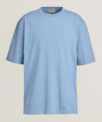 Stitch Logo Patch Cotton T-Shirt