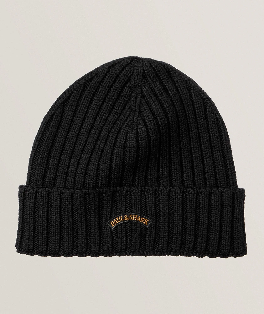 Embroidered Virgin Wool Toque