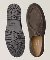 Suede Moc Toe Derbies