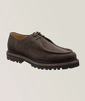 Suede Moc Toe Derbies