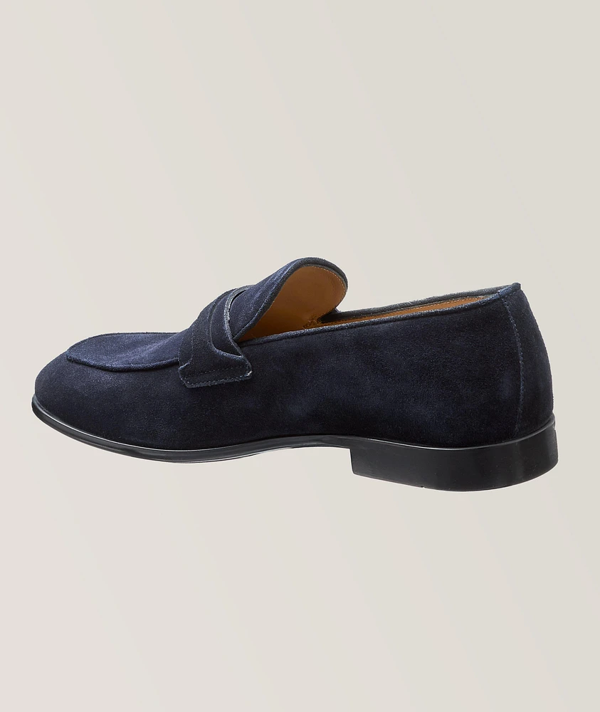 Desio Gancio Ornament Suede Loafers