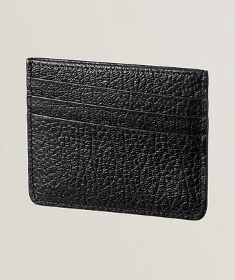 4 Stitch Grain Leather Card Holder 
